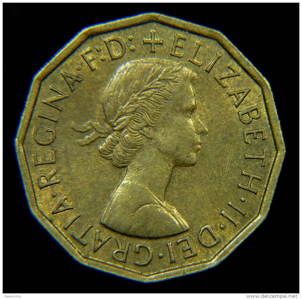 GRAN BRETAGNA 3 PENCE 1960 - F. 3 Pence