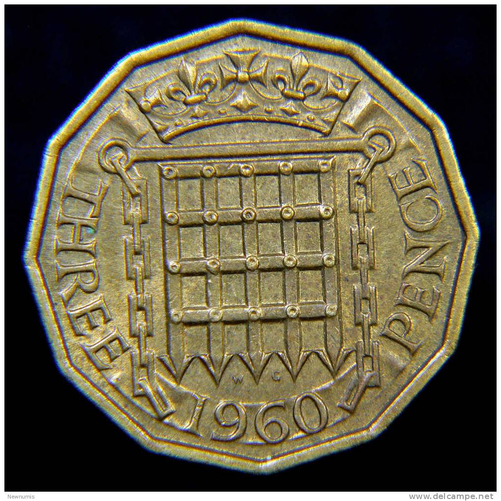 GRAN BRETAGNA 3 PENCE 1960 - F. 3 Pence