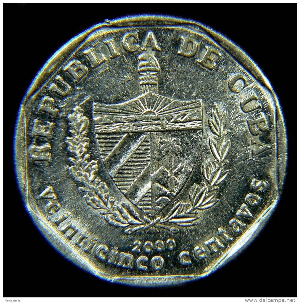 CUBA 25 CENTS 2000 - Cuba