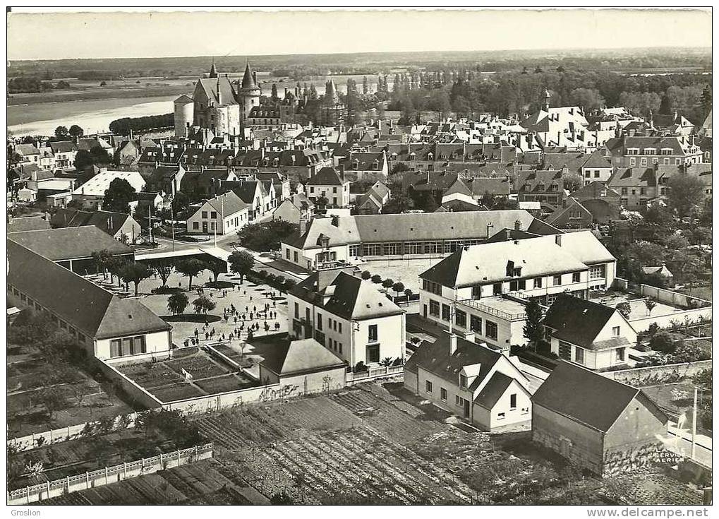 SULLY SUR LOIRE LE GROUPE SCOLAIRE N° 4  EN AVION AU DESSUS DE ..... - Sully Sur Loire