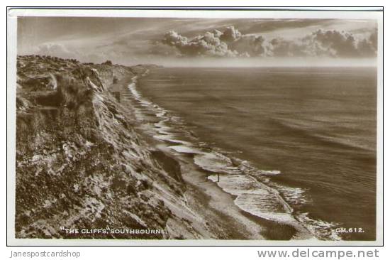 CLIFFS At SOUTHBOURNE - Real Photo PCd - Bournemouth Dorset - Bournemouth (a Partire Dal 1972)