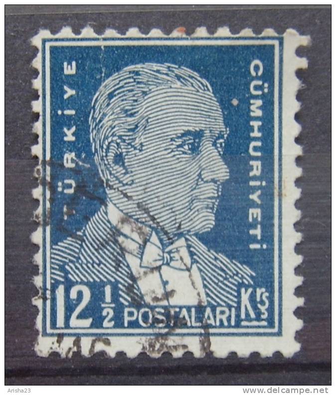 OS.18-7-4. Turkey, 1931 - 1939 Kemal Ataturk 12 1/2 K - Used Stamps