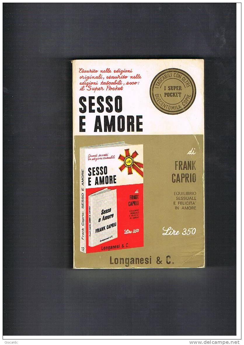 SUPER POCKET LONGANESI   - FRANK CAPRIO: SESSO E AMORE    -  12 - Pocket Uitgaven