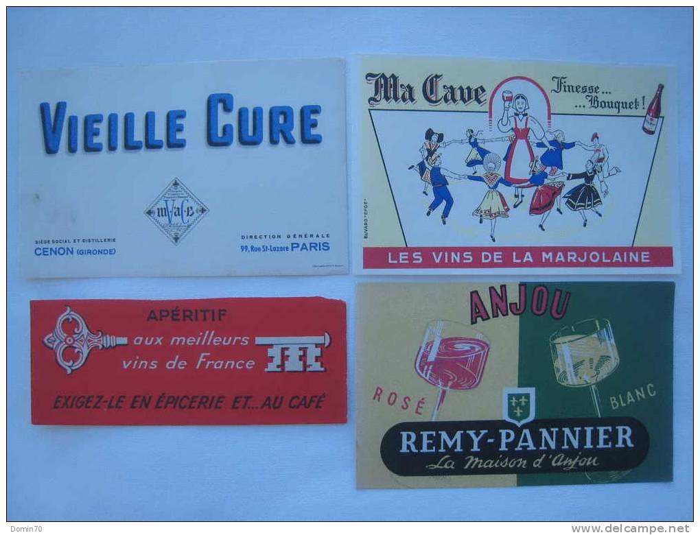 Buvard Ma Cave Vin Marjolaine Remy Pannier Anjou Cure - Collections, Lots & Séries