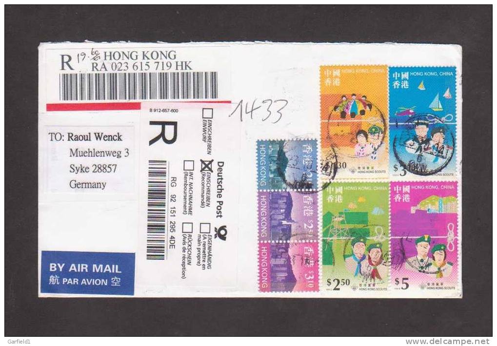 Hong Kong - Rag. Mail / Einschreibebrief - - Used Stamps