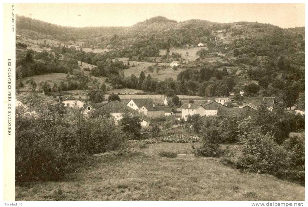 LES GRAVIERS PRES DE SAULXURES 88 ( RARE PLANCHE PHOTO )  ANNEES 30 - Autres & Non Classés