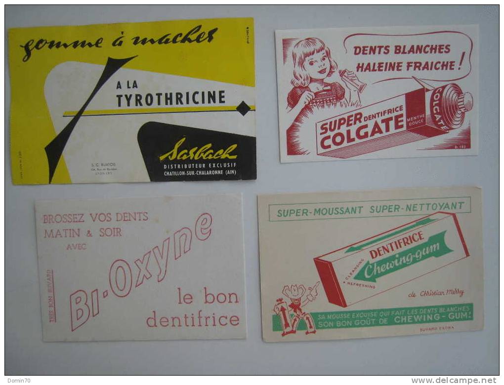 Buvards Dentifrice Chewing Gum Dents Sarbach Gomme Macher - Collections, Lots & Séries