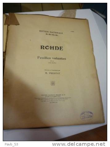 ROHDE : Feuilles Volantes - Folk Music
