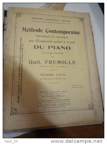 Methode Pour L´enseignement Graduel Et Récréatif Du PIANO By Guil. FREMOLLE Ridder In De Kroonorde - Musique Folklorique