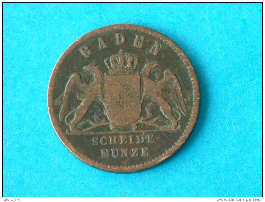 1863 BADEN - 1 KREUZER / KM 242 ( For Grade, Please See Photo ) ! - Petites Monnaies & Autres Subdivisions