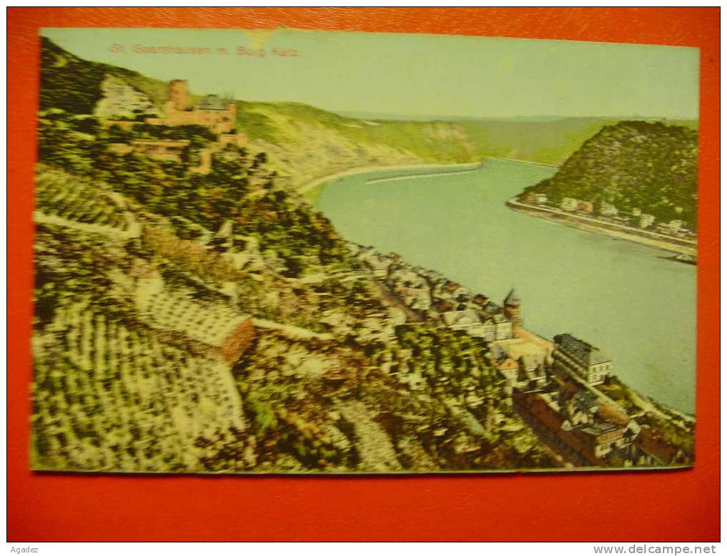 Carte Postale St Goarshausen M. Burg Katz. - St. Goar
