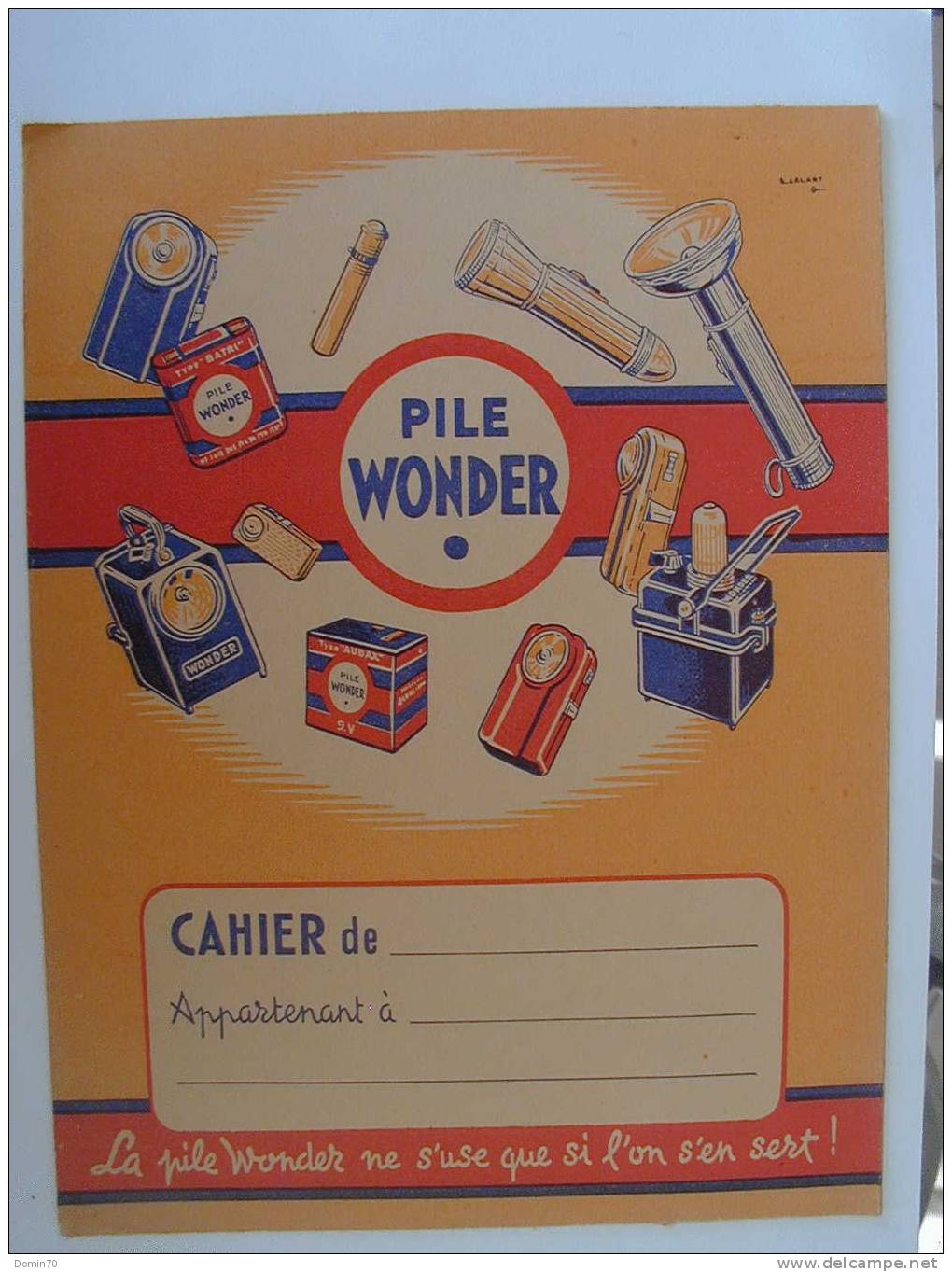 Protège Cahier Papier Pile Wonder Dos BD Système Métrique - Collections, Lots & Séries