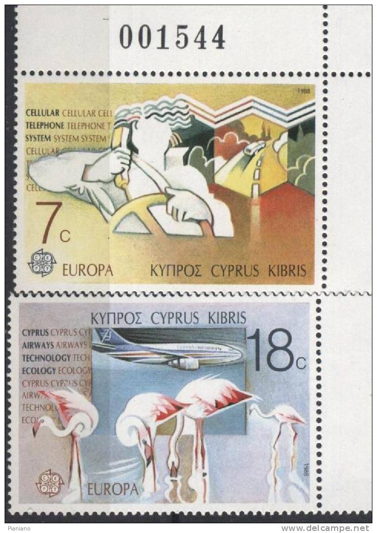 PIA  -  CIPRO  GR.  -  1988  : Europa  (Yv  691-94) - 1988