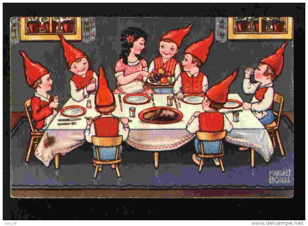 Netherlands Illustrators BORISS MARGRET - FAIRY TALE - Snow White And The Seven Dwarfs  Pc 29066 - Boriss, Margret