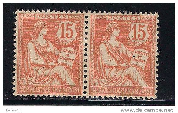 France: Paire Du N° 125 Neuf XX MH // Cote Y&T : 24 Euros. - Ungebraucht