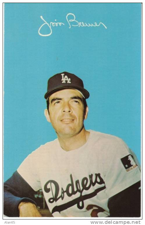 Jim Brewer Los Angeles Dodgers Major League Baseball Player Pitcher On C1960s/70s Vintage Postcard - Honkbal