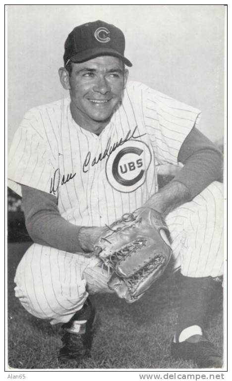 Don Cardwell Chicago Cubs Major League Baseball Player Pitcher On C1960s Vintage Postcard - Baseball