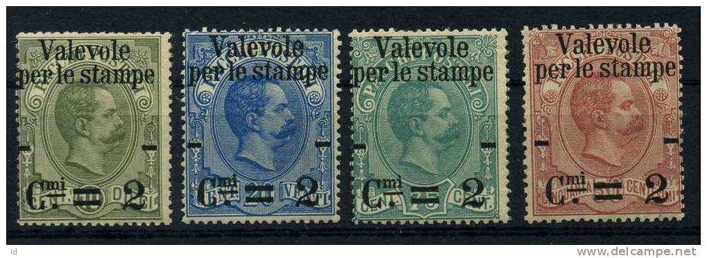 ITALY 1890 Y&T #46/49 MINT HINGED - Ongebruikt