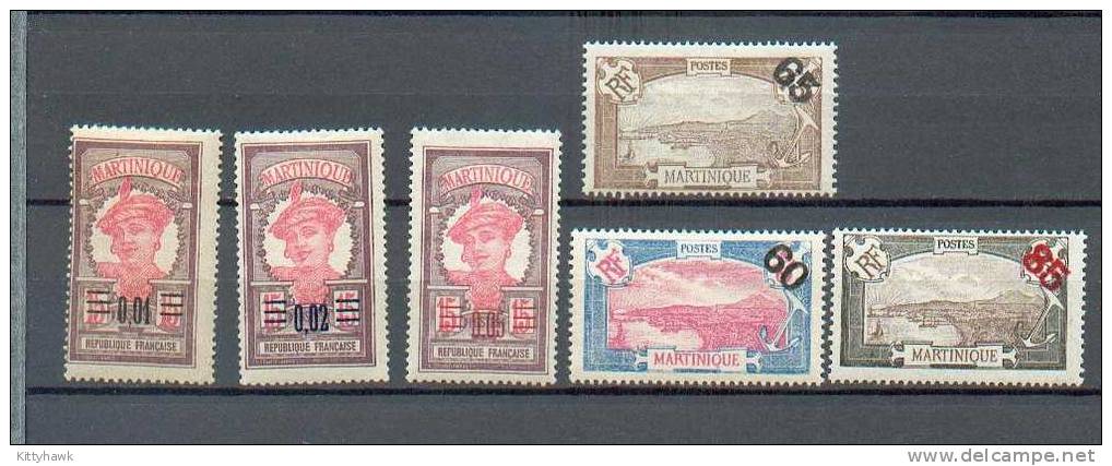 MART 209 - YT 86 * à 91 * - Unused Stamps