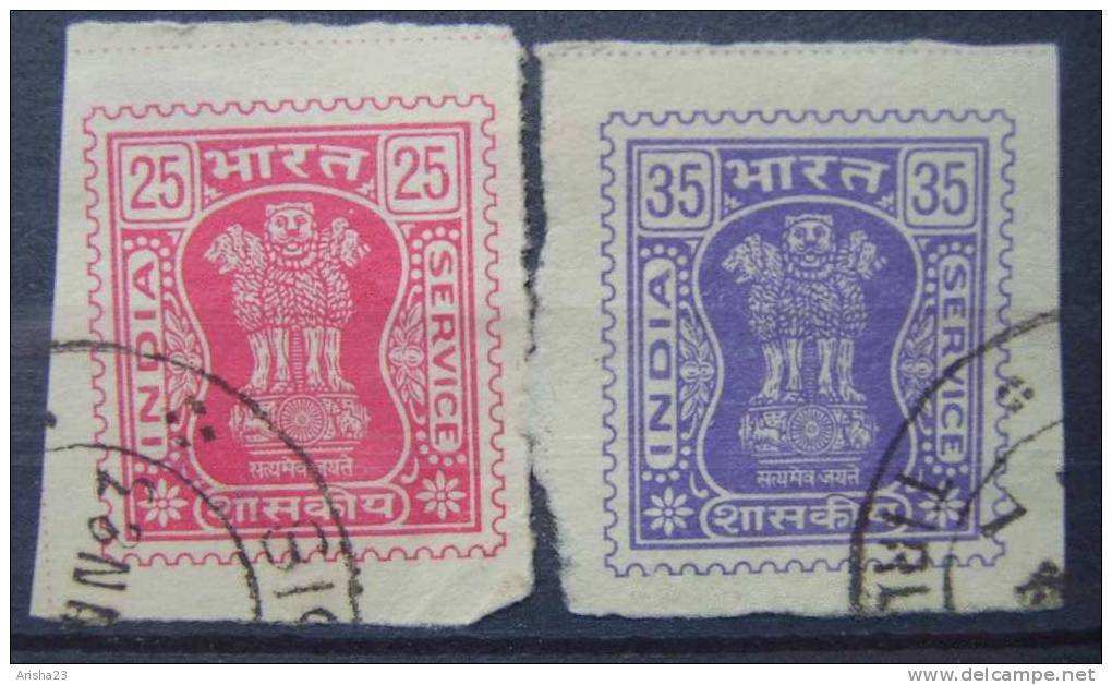 OS.21-1-3. INDIA, Official Stamps - Service Stamp - Francobolli Di Servizio