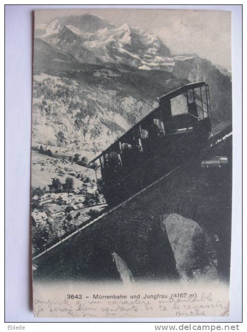 Murrenbahn Und Jungfrau Voyagé 1909 - Mürren