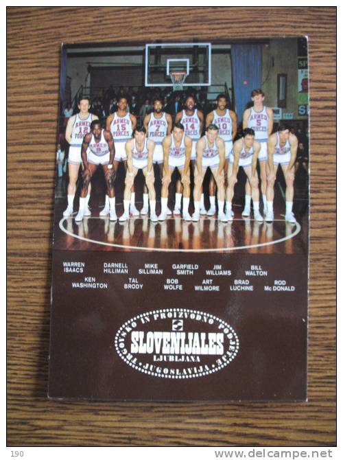 SLOVENIJALES WORLD BASKETBALL CHAMPIONSHIP 1970 WITH SIGN;USA TEAM - Pallacanestro