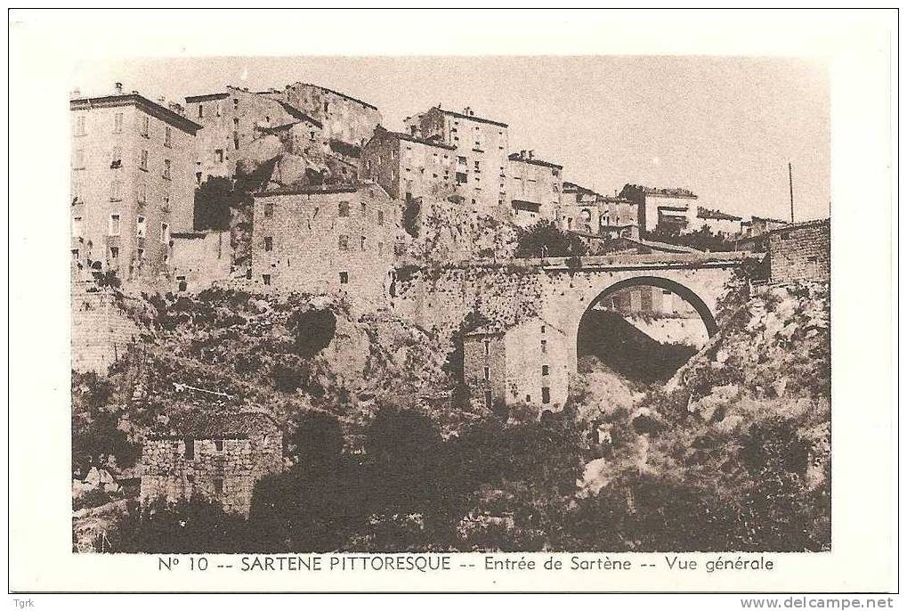 Corse SARTENE Entrée De Sartène Vue Générale - Sartene