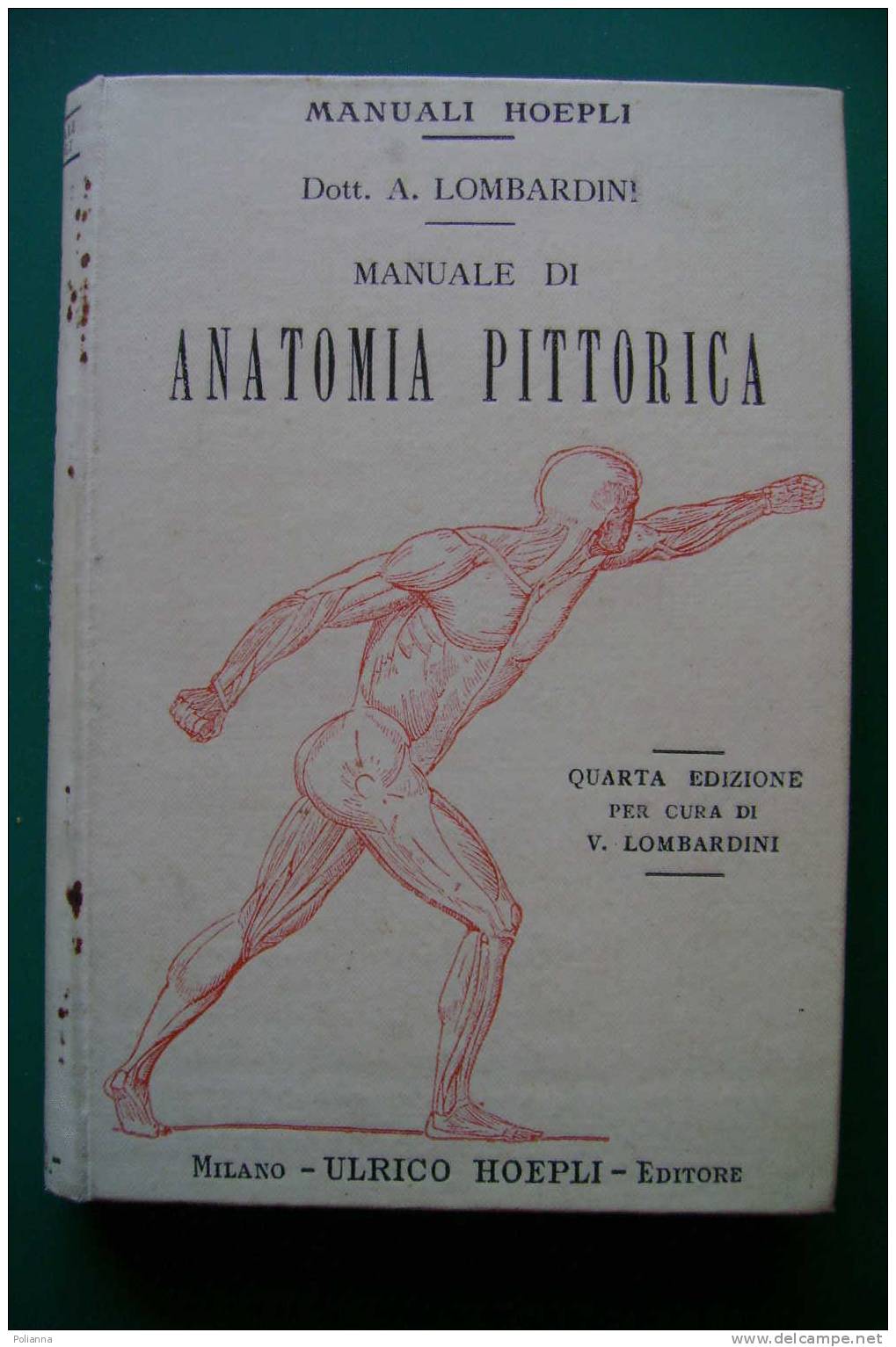 PDL/35 Lombardini MANUALE DI ANATOMIA PITTORICA Hoepli 1913/disegno - Arts, Architecture