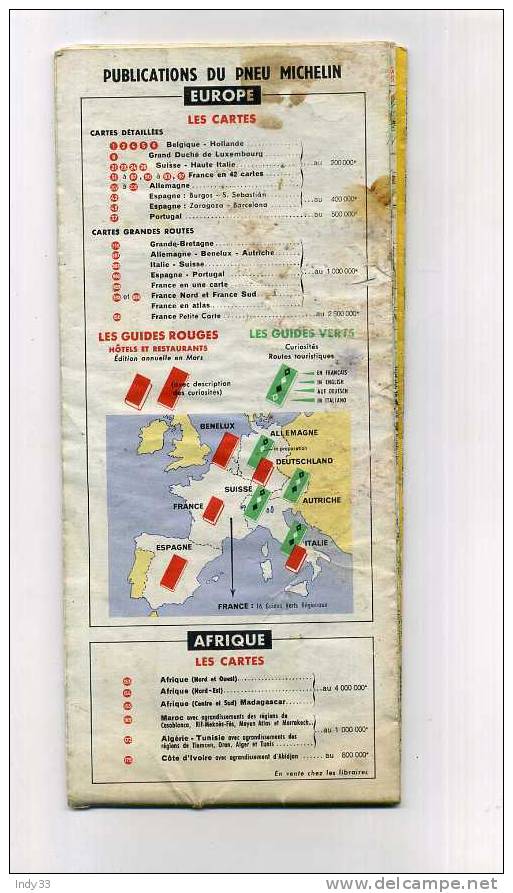 - CARTE MICHELIN 78 . 1966 - Carte Stradali