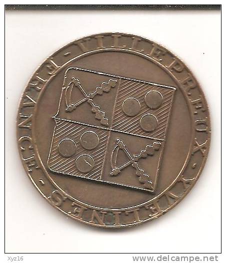 Médaille De Table VILLE De VILLEPREUX YVELINES - Frankrijk