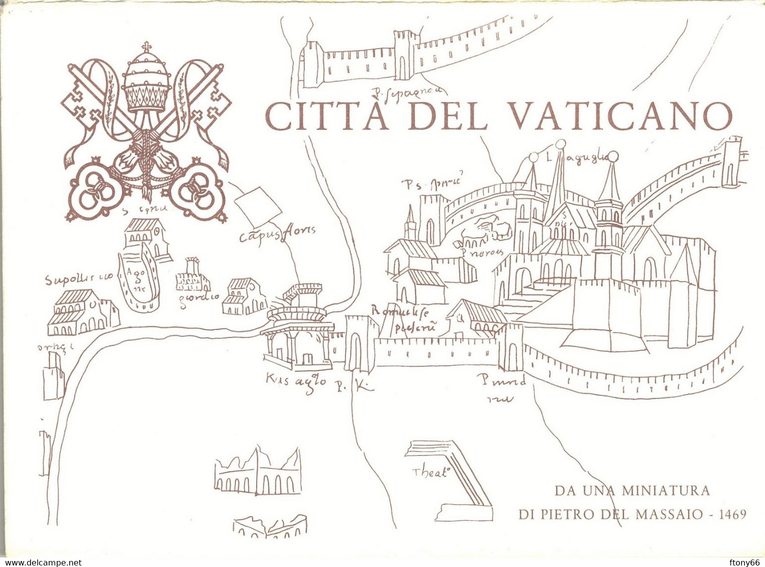 1982 Vaticano KIT 4 Cartoline Postali  Lire 300 Vedute del Vaticano - 4 Annulli differenti [Leggi / Read]