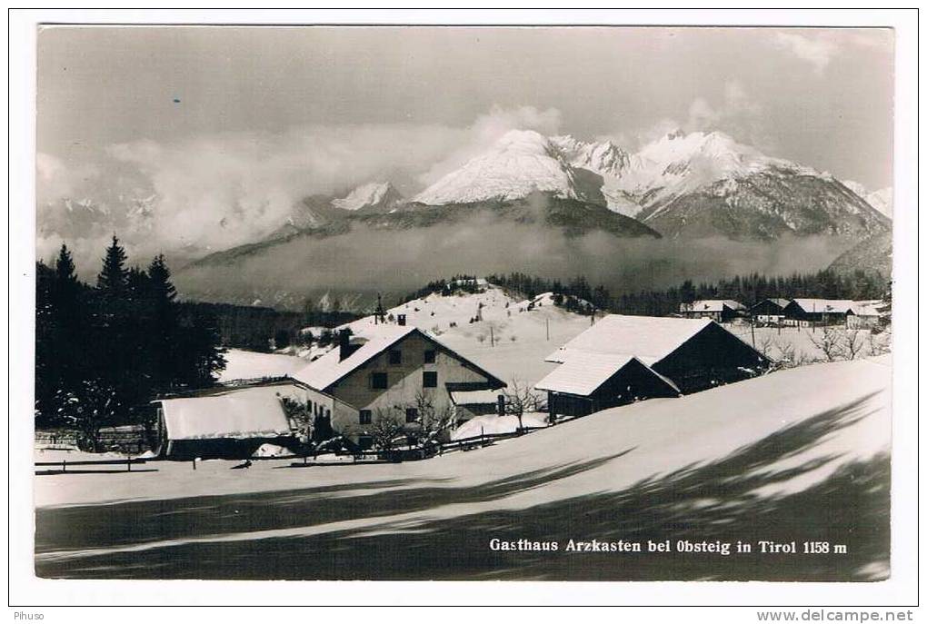 Ö-285   OBSTEIG : Gasthaus Arzkasten - Sonstige & Ohne Zuordnung