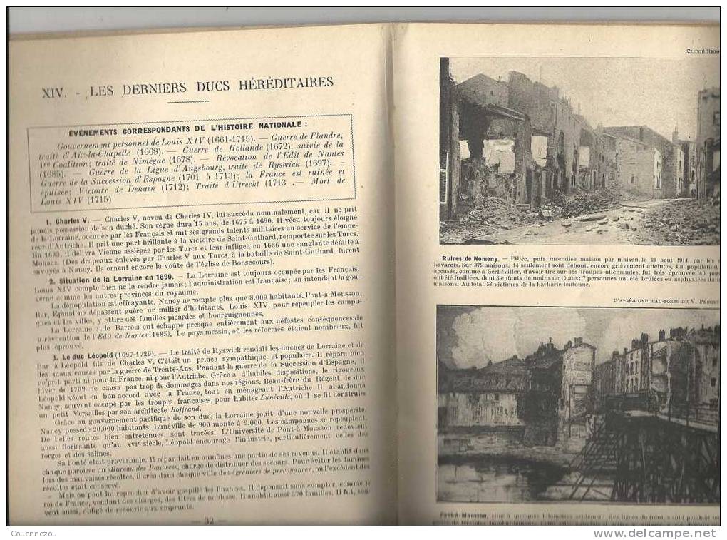 L HISTOIRE DE LA LORRAINE ET DU BARROIS Par Leopold Bouchot - Lorraine - Vosges