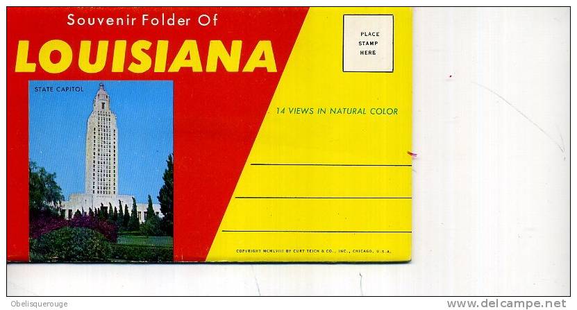 LOUISIANA 14 VIEWS IN NATURAL COLOR VERS 1965 ET ° - Other & Unclassified