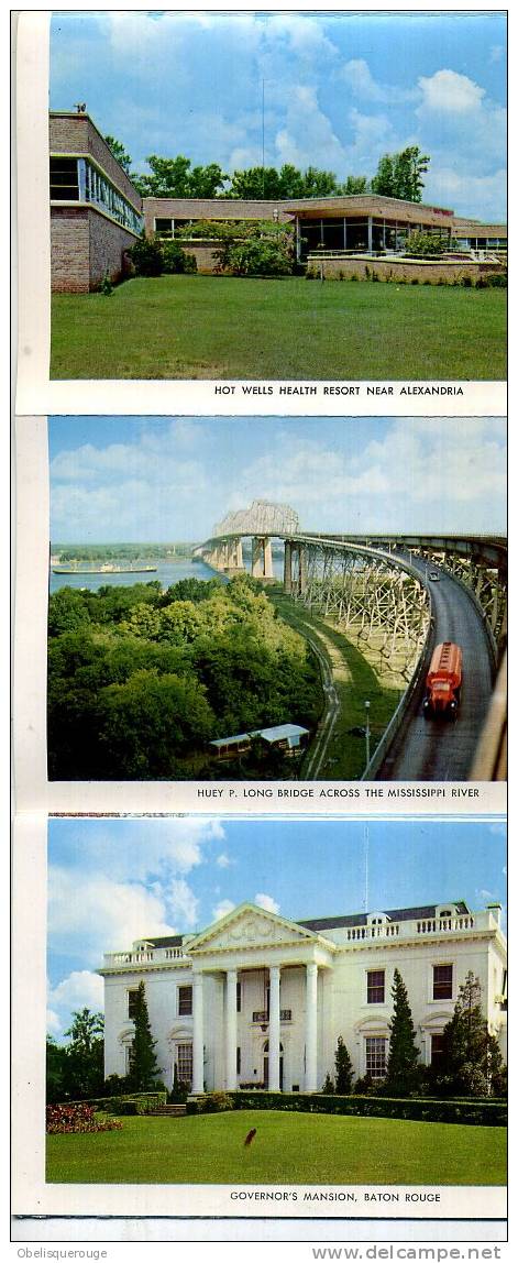 LOUISIANA 14 VIEWS IN NATURAL COLOR VERS 1965 ET ° - Altri & Non Classificati