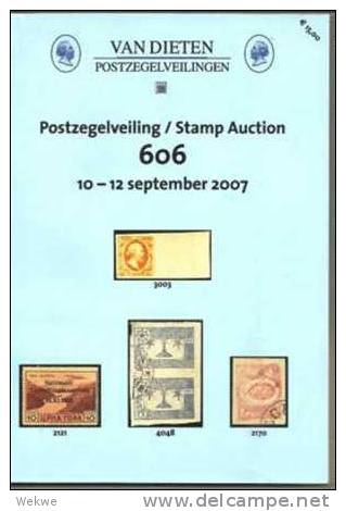 Van Dieten, Auction 606, Netherlands, Colonies, Rest Of  The World - Auktionskataloge