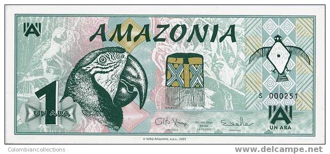 Lote 500, Amazonia, Ara, Billetes, Bank Notes - Otros – América