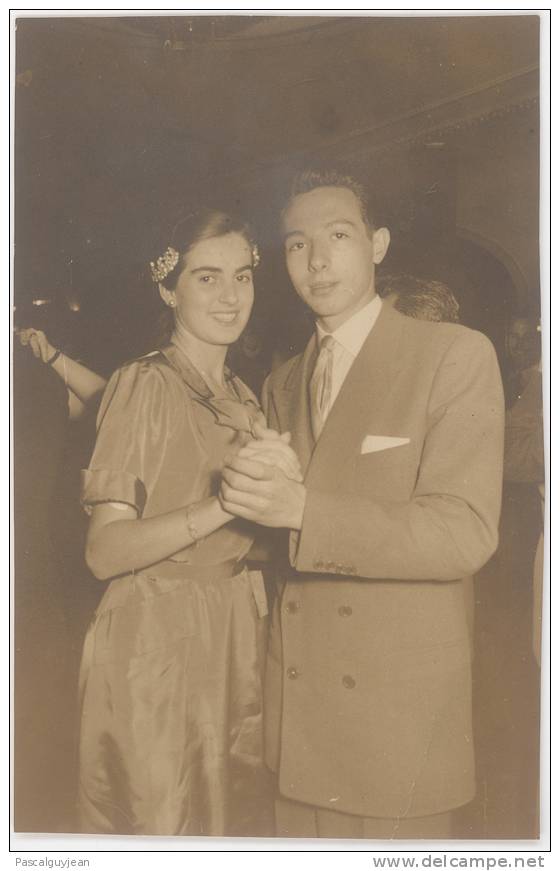 CARTE PHOTO COUPLE DE DANSEURS 1950, MADRID - Danse