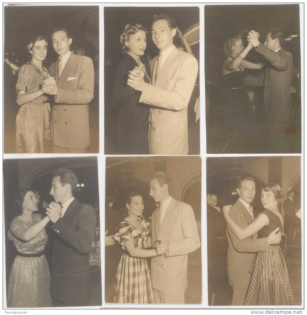 6 CARTE PHOTO COUPLE DE DANSEURS 1950, MADRID - Danse