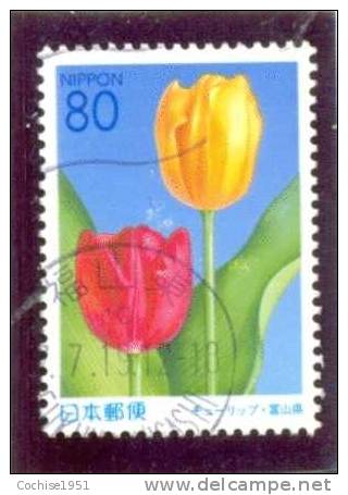 2000 JAPON Y & T N° 2815 ( O ) Prefecture . Tulipes - Usados