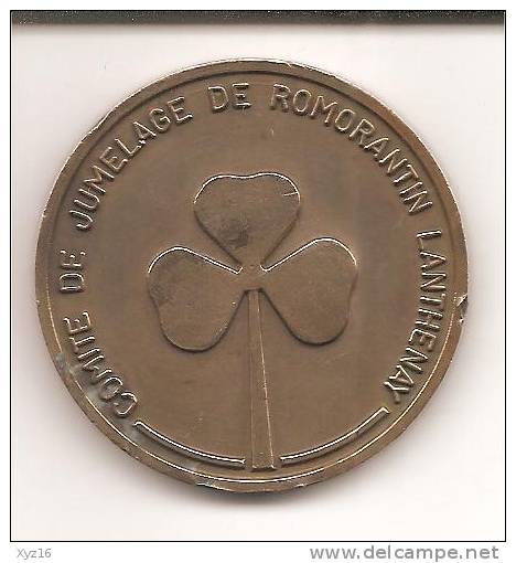 Médaille  COMITE DE JUMELAGE DE ROMORATIN LANTHENAY 1976 - Before 1871