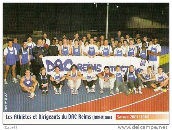 Athlètes Et Dirigeants Du DAC REIMS  Saison 2001 2002 - Atletica