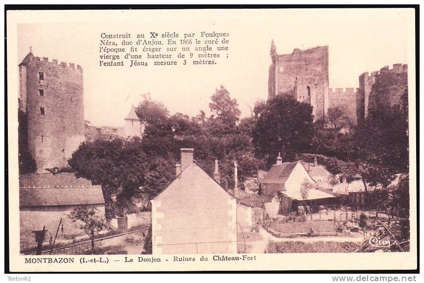 Montbazon - Le Donjon ( Deux Cartes Postales ) - Éditions : CIM - Montbazon