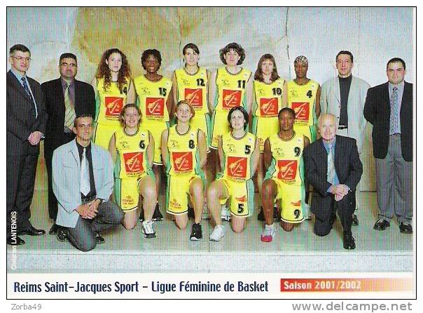ST JACQUES SPORT   REIMS  Saison 2001 2002 - Basketball