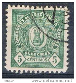 Cocinas Economicas ALGECIRAS, 5 Cts Verde, Guerra Civil º - Viñetas De La Guerra Civil