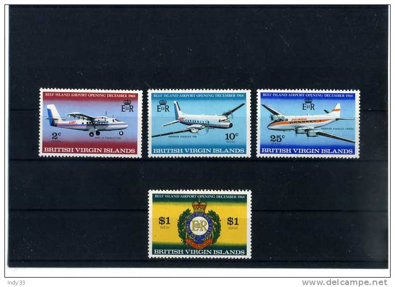 - BRITISH VIRGIN ISLANDS 1968 . TIMBRES BEUFS SANS CHARNIERE - British Virgin Islands