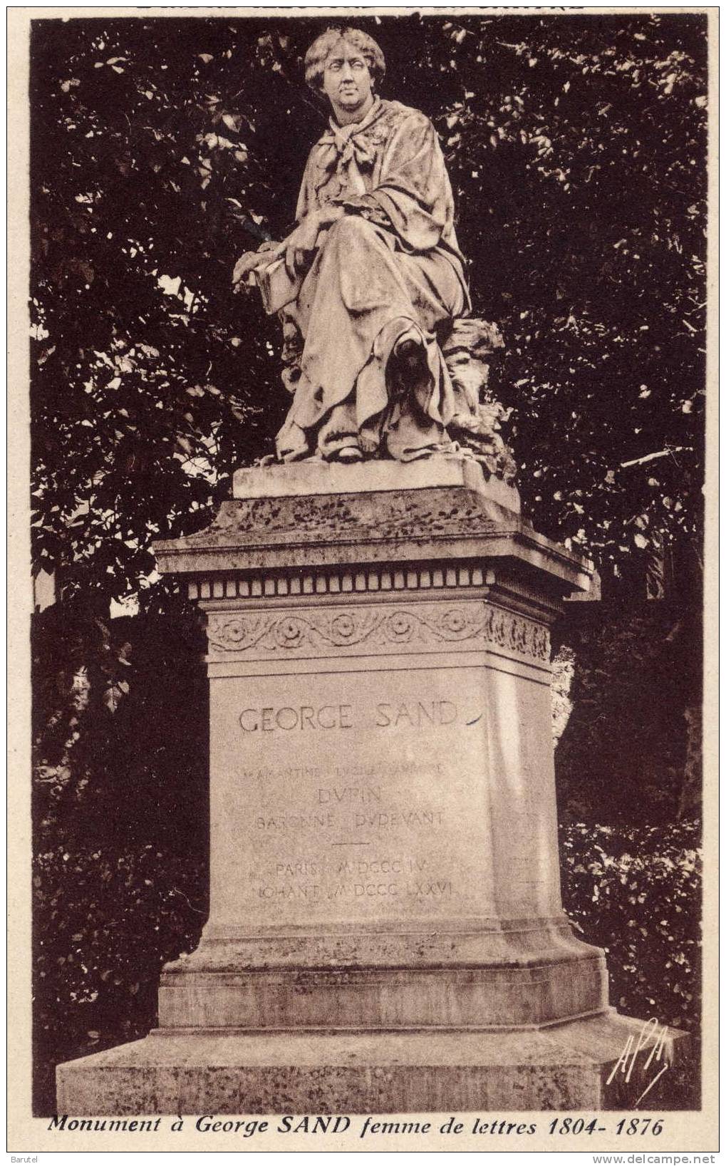 LA CHÂTRE - Monument à George Sand, Femme De Lettres (1804~1876) - La Chatre