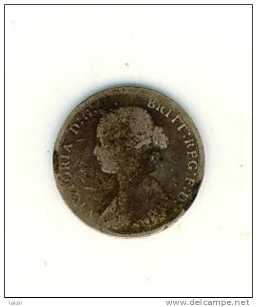 Gde Bretagne Half Penny 1867 Reine Victoria  état D´usage - C. 1/2 Penny