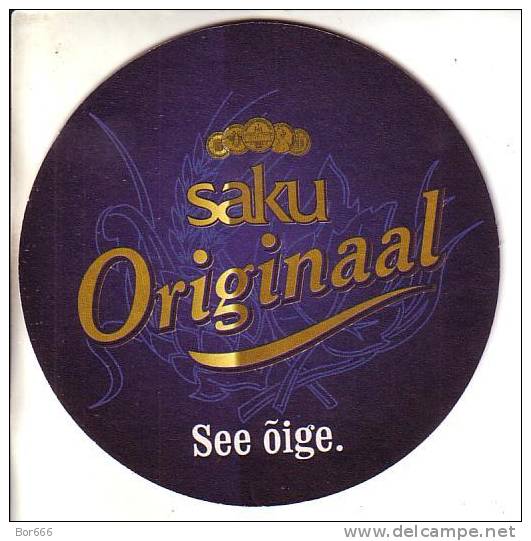 ESTONIA BIER / BEER COASTER - Saku Originaal - Sotto-boccale