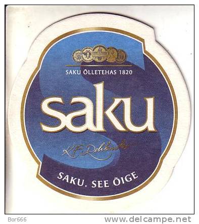ESTONIA BIER / BEER COASTER - Saku - Beer Mats